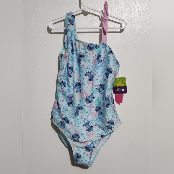 Disney Other - Girls Size 10/12 Disney Lilo & Stitch One Piece Bathing Swim Suit (UPF 50+)